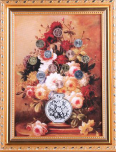 有錢花-招財(cái)寶瓶 世界花卉外幣精選12國(guó) 